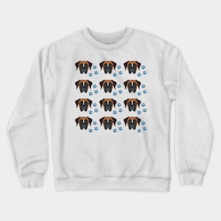 Boxer dog pattern Crewneck Sweatshirt